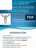 Prevention Et Depistage Du Cancer Du Col Uterin