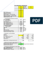 3 Phase Separator Spreadsheet