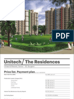 The Residences Pricelist Gurgaon