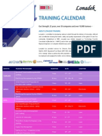 Lonadek Training Calendar 2013