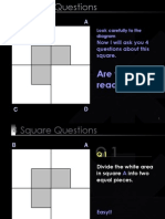 Divide Square Areas Into Equal Pieces