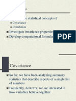 Correlation and Covariance MATHS