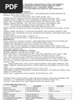 Lista de Livros CV