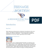 Effects of Abortion among teenagers