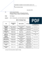 2014 Grade 3-8 Testing Calendar Final