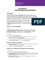 Constitution de La Région Européenne Du Scoutisme - Modifiée