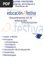 Nociones de Educación Festiva