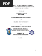 Extract, Transform and Load (Etl) Performance Improved by Query Cache