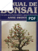 Libro Manual de Bonsai - Anne Swinton