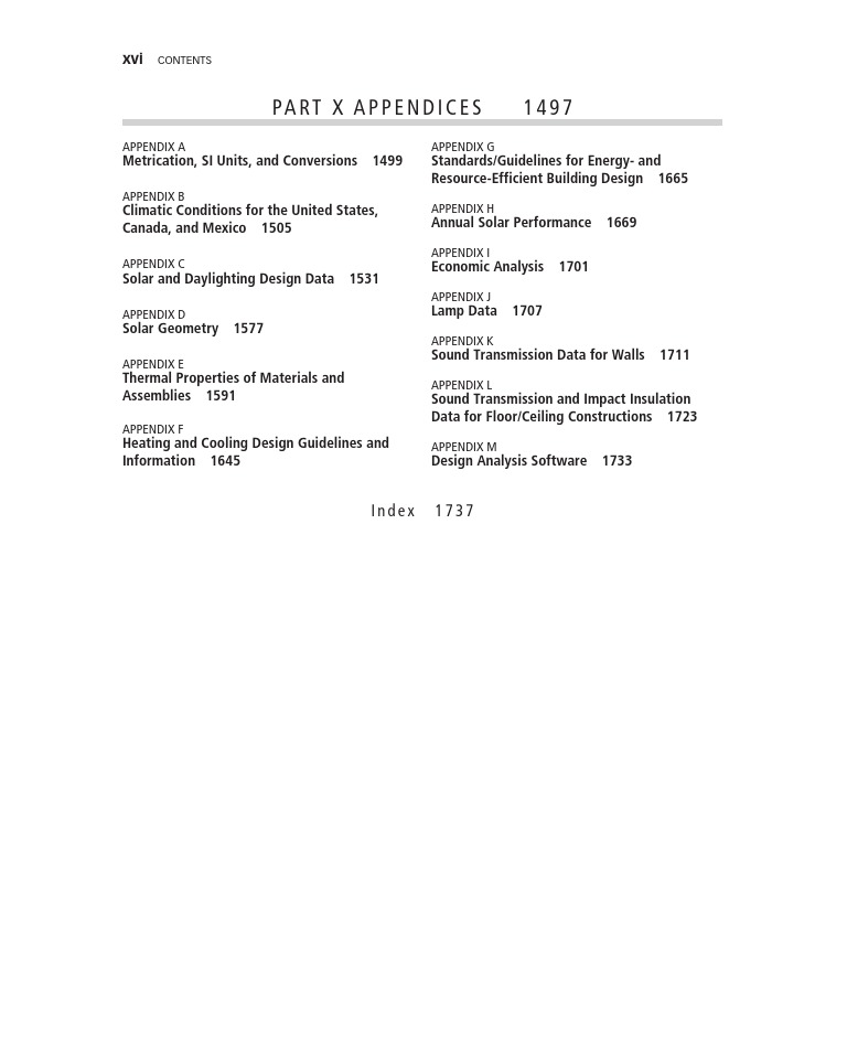 Comprehensive Building Design Appendices | PDF