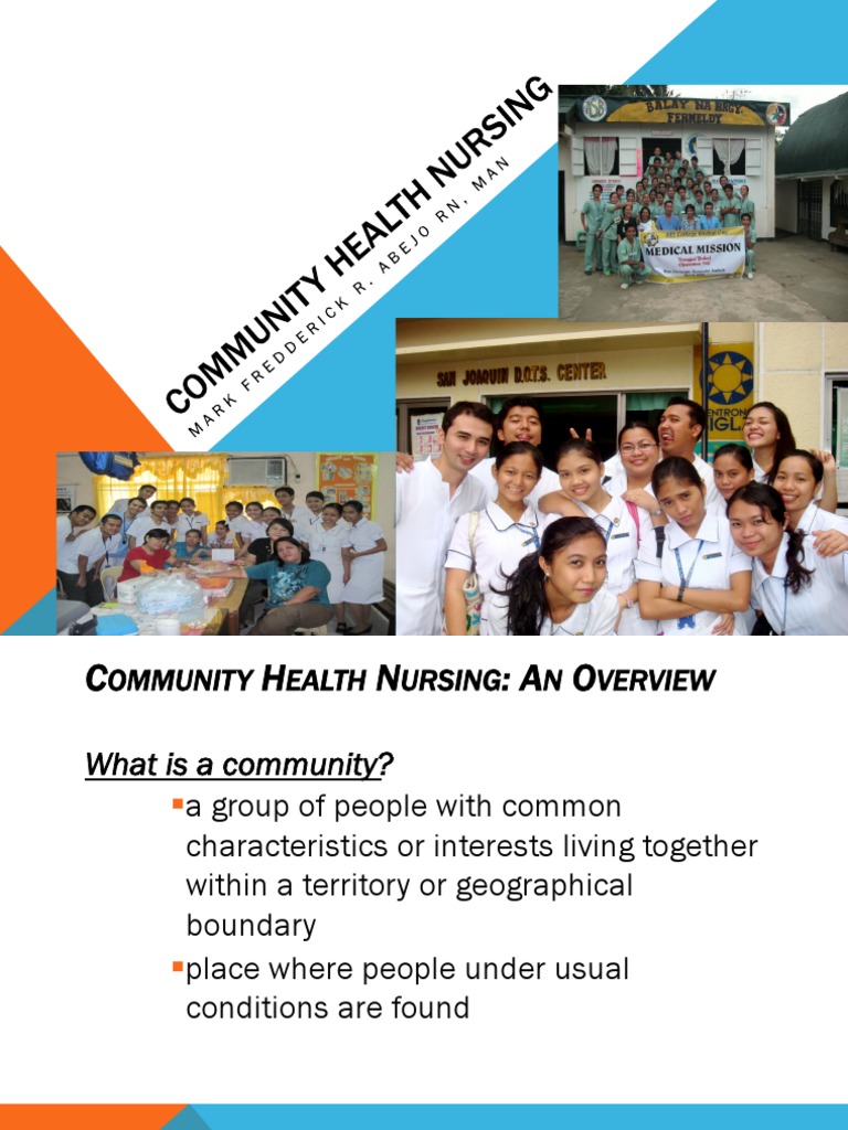 Overview of Community Health Nursing | PDF | Millennium Development ...