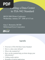 Data Center Cabling A Data Center - TIA-942 - Presentation