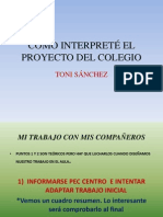 Cómo Interptreté El Proyecto Del Colegio