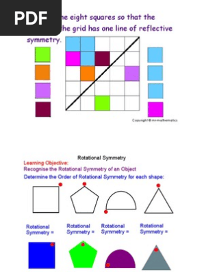 rotational symmetry worksheet pdf