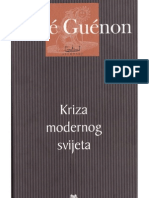 Rene Guenon - Kriza Modernog Svijeta
