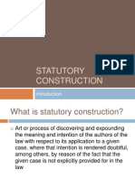 Statutory Construction