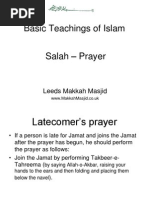 Basic Islam 19 - Latecomers Prayers