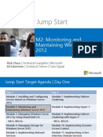 Microsoft Jump Start: M2: Monitoring and Maintaining Windows Server 2012