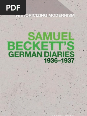 Mark Nixon Samuel Becketts German Diaries 1936 1937 - 