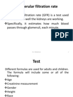 Glomerular Filtration Rate Power