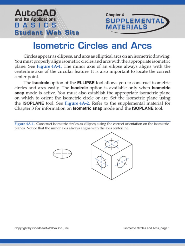 Isometric Circles and Arcs: Autocad | PDF | Technology & Engineering