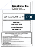 220 Madison Static Crib by C & T International Inc. Assembly Instructions