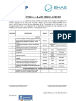 Acta Entrega de Equipos DIRESA