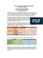 INFORME SOBRE LA GESTIÓN DEL DISEÑO INSTRUCCIONAL