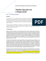 Modelo Operativo de Arquitectura Empresarial