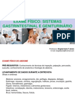 Exame físico abdominal