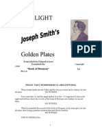 Latest Light on Josephs Smith's Golden Plates