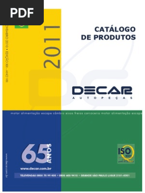 Catálogo de Peças Automotivas Decar | PDF | Veículo motorizado