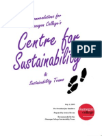 Sustainability Administrative Structure Recommendations