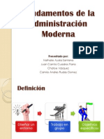 Fundamentos Administración Moderna