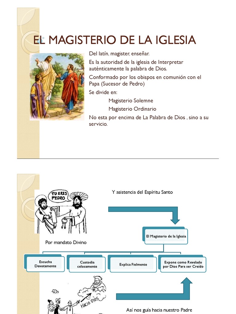 El Magisterio de La Iglesia | PDF | Iglesia Católica | Papa