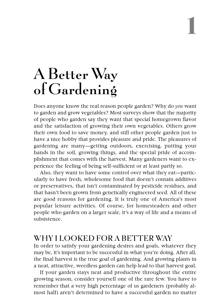 A Better Way to Gardening | Farmer | Intensive Farming