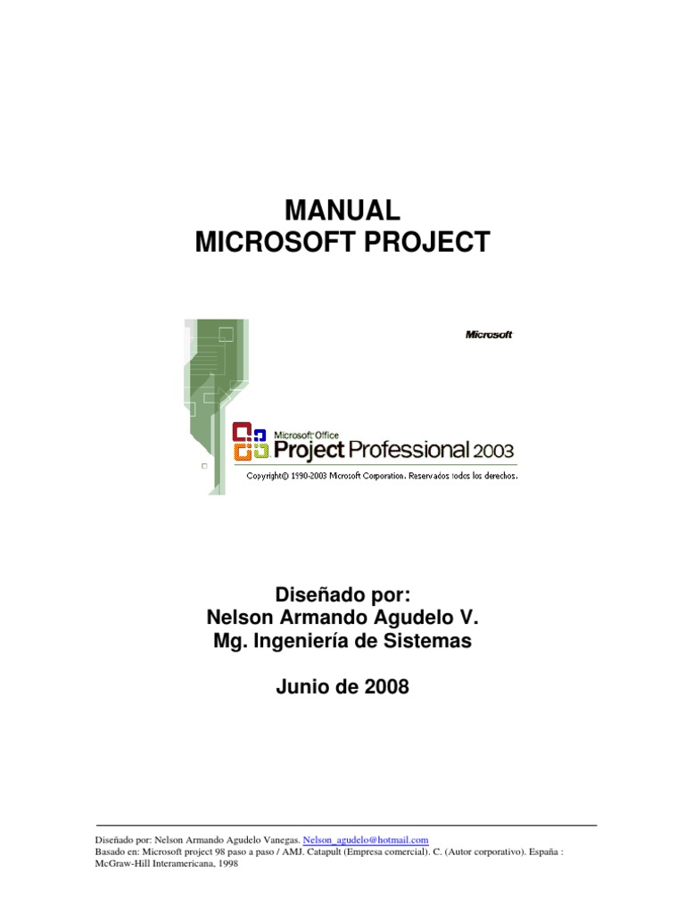Manual Microsoft Project | PDF | Point and Click | Planificación