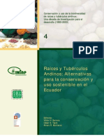 Conservacion y Uso de La Biodiversidad de Los Tuberculios Andinos