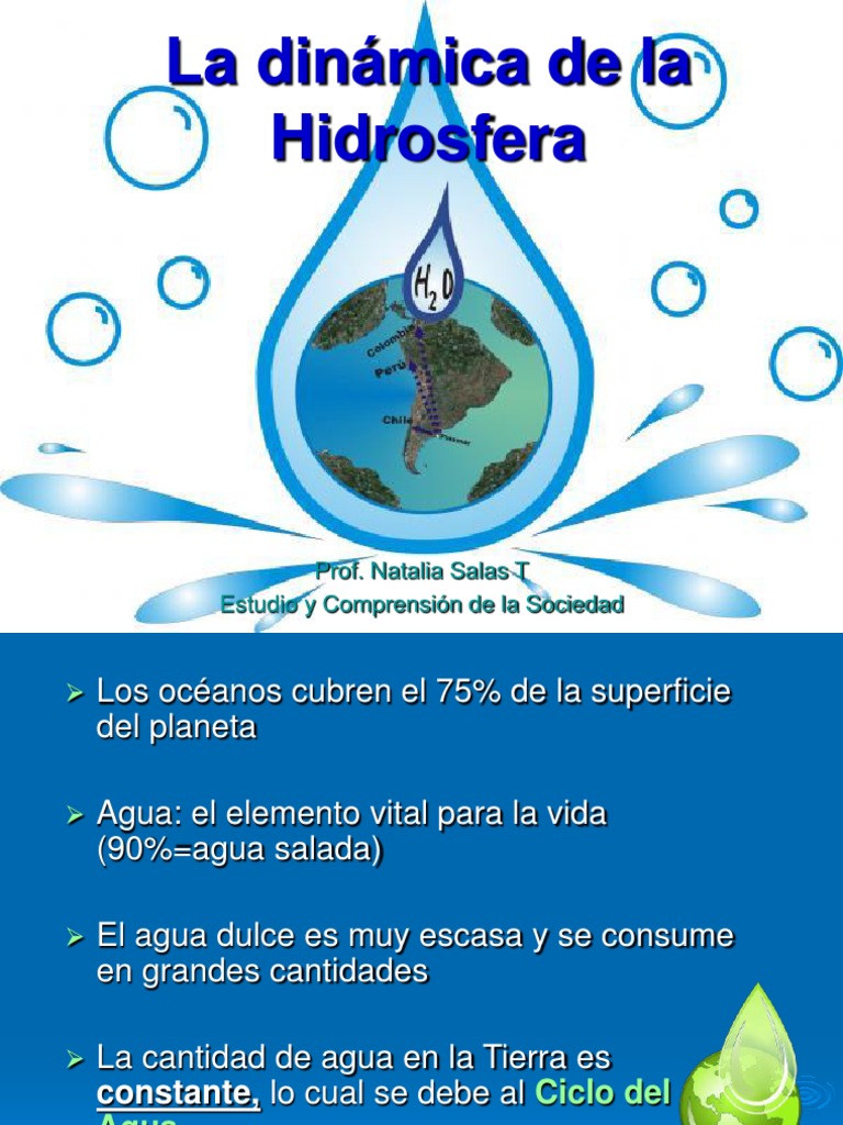 Dinámica de la Hidrosfera y Ciclo del Agua | PDF | Río | El ciclo del agua