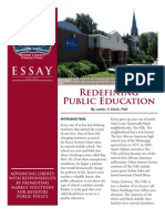 Essay: Redefining Public Education by James Shuls, PHD