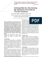 A Proposed Hybrid Algorithm For Video Denoisng Using Multiple Dimensions of Fast Discrete Wavelet Transform