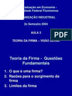 Teoria da Firma - Visão Geral e Limites em