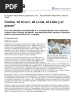 Página_12 __ El mundo __ Contra “el dinero, el poder, el éxito y el placer”