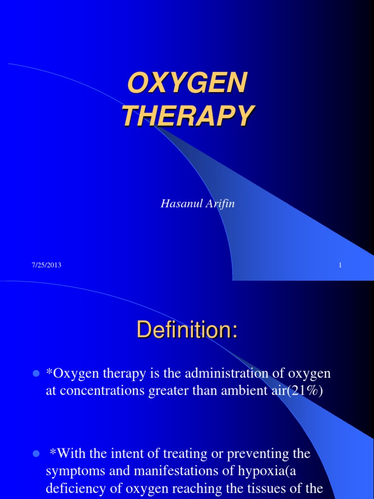 Oxygen Therapy Hypoxia (Medical) Respiration