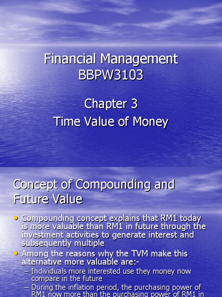 Time Value of Money Explained | PDF | Present Value | Compound Interest