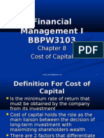 Financial Management I - Chapter 8
