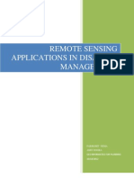 Remote Sensingement applications in Disaster Managmenr