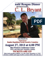 2013 Ronald Reagan Dinner - Featuring Rev. C. L. Bryant - August 27, 2013