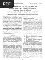 The Development and Evaluation of an e-Workbook for Learning Mandarin