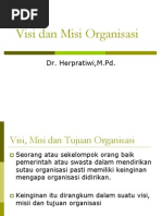 Visi Dan Misi Organisasi